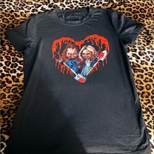 Chucky & Tiffany Horror Graphic Tee